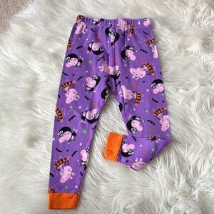 Peppa Pig Purple Pajama bottoms with Halloween Design